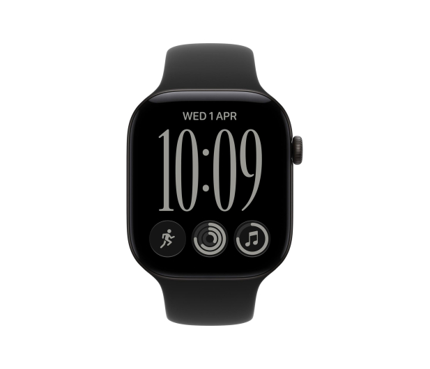 Apple Watch 12 46/Czarny Alu/Czarny Pasek S/M GPS - 1594054 - zdjęcie 2